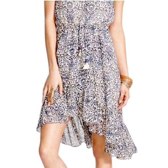 Free People Safari strapless/halter Sundress Bohemian Beach Lightweight dress - Picture 3 of 15